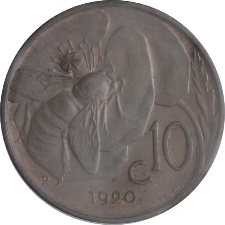 10 centesimi 1920 - Vittorio ... 