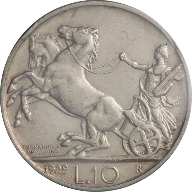 10 lire 1929 - Vittorio Emanuele ... 