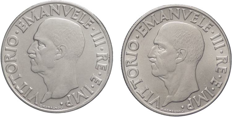 Lotto 2 monete da 1 Lira 1939 - ... 