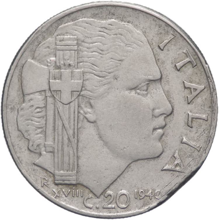 20 centesimi 1940 - Vittorio ... 