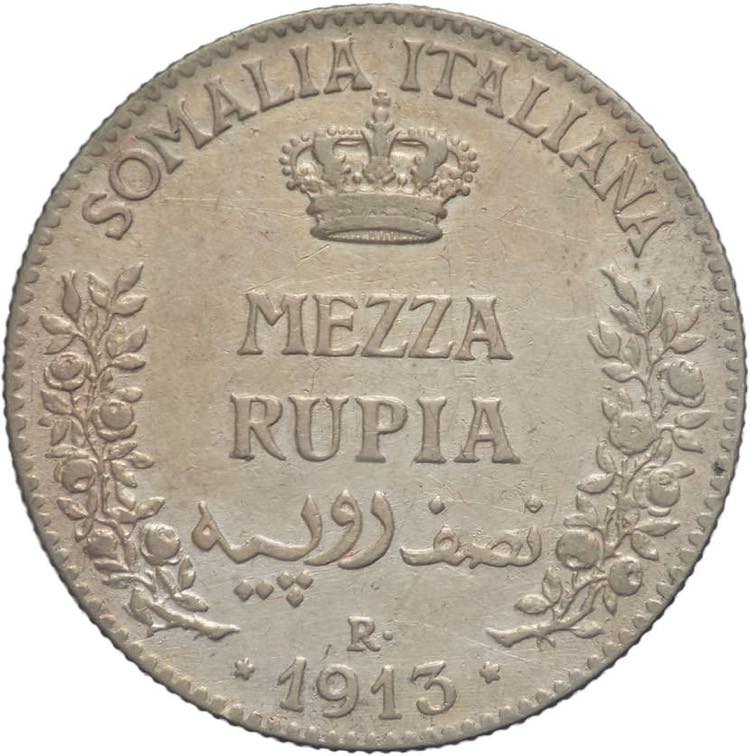  Somalia italiana - 1/2 Rupia 1913 ... 