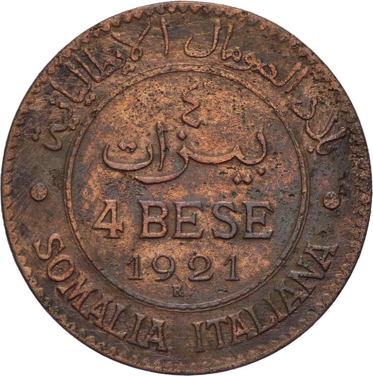 Somalia Italiana -  4 Bese 1921 - ... 