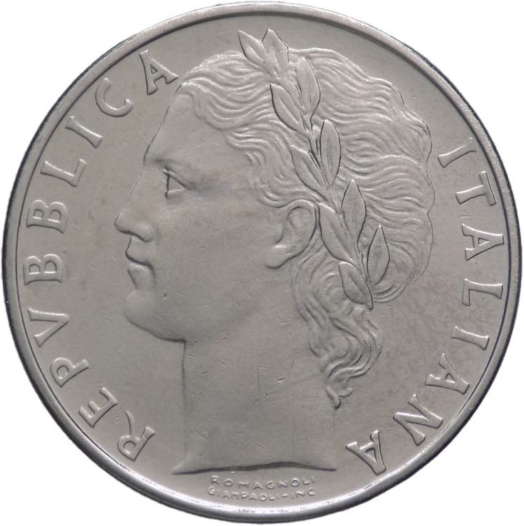 100 lire 1965 - Minerva - Ac - I° ... 