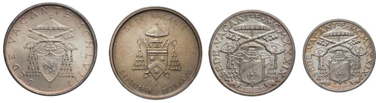 lotto di 4 monete 1939 e 1958 (con ... 