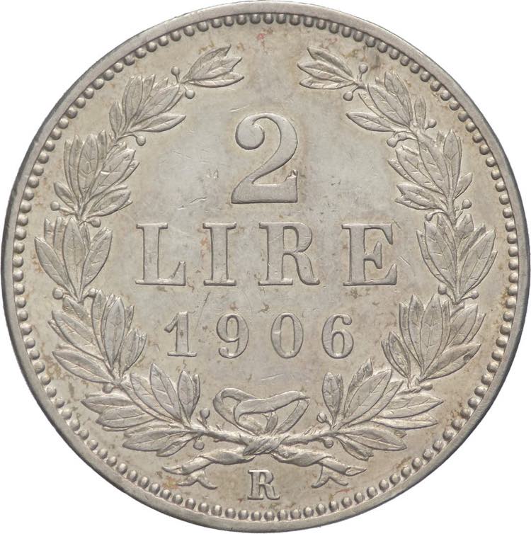2 lire 1906 - Repubblica (1864 - ... 