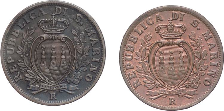 Lotto 2 monete da 5 Centesimi 1937 ... 