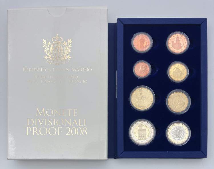 Divisionale Euro coins 2008 