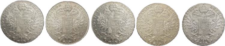 Austria - lotto di 5 monete da 1 ... 