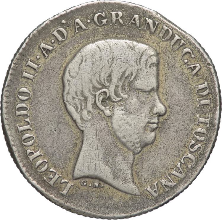 1 Fiorino 185? - Leopoldo II (1824 ... 