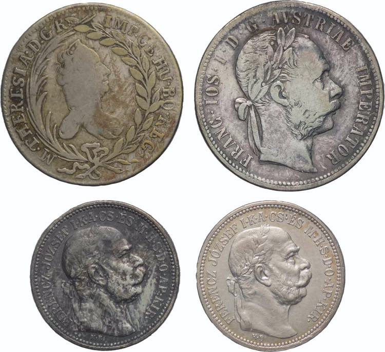 Austria - lotto di quattro monete ... 