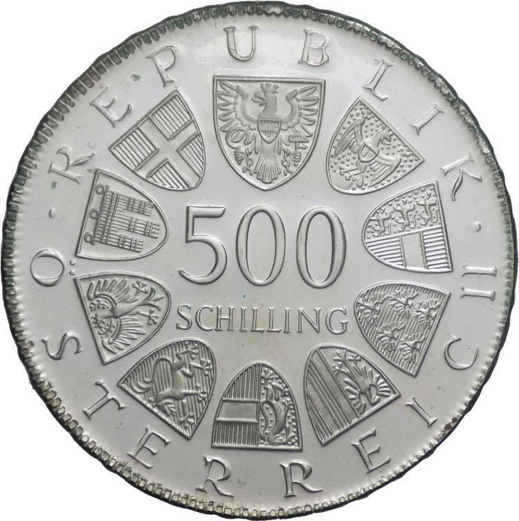 Austria - 500 scellini 1982 - 80° ... 