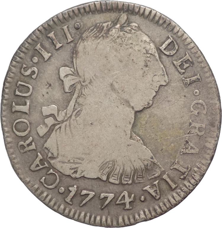 Bolivia - 2 reales 1774 - Carlo ... 