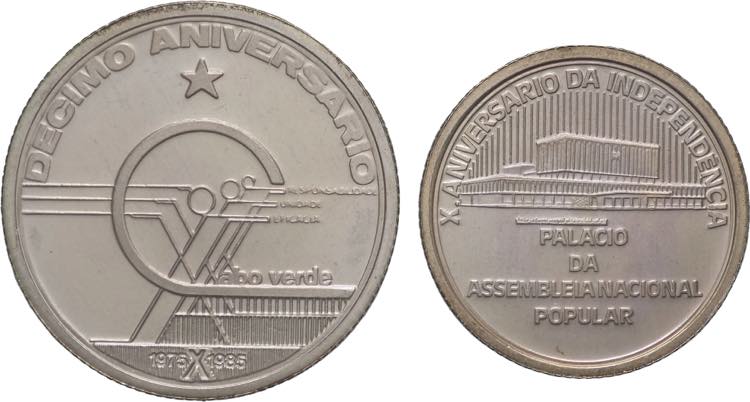 Capo Verde - lotto di 2 monete 10 ... 