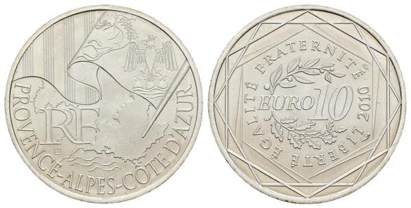 Francia - 10 euro 2010 Regioni ... 