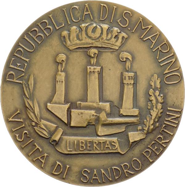 San Marino - Medaglia Visita di ... 