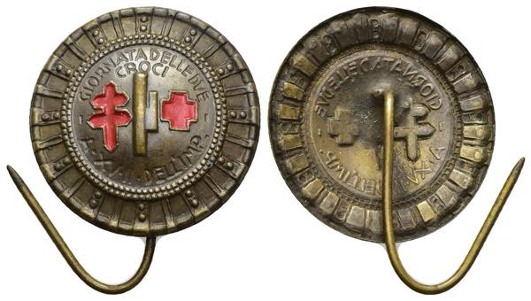 Distintivo Croce Rossa - Anno XV° ... 