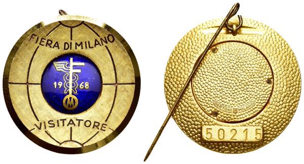 Distintivo Fiera di Milano 1968 - ... 