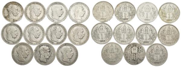 Austria - Lotto di 11 monete da 1 ... 
