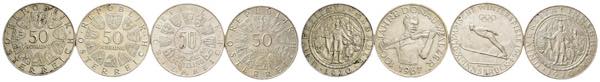 Austria - lotto di 4 monete da 50 ... 