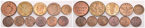 Italia - lotto di 11 monete - alta ... 