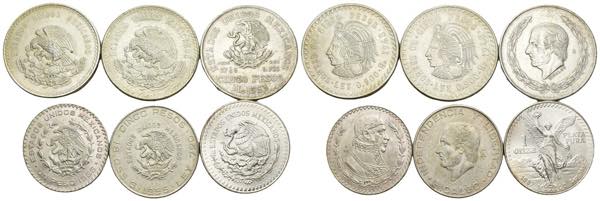 Messico - lotto di 5 monete da 5 ... 