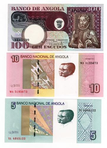 Angola - lotto di 3 banconote - ... 