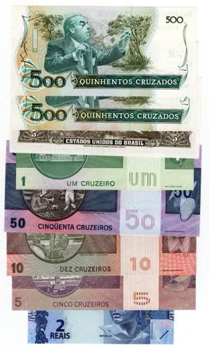 Brasile - lotto di 8 banconote - ... 