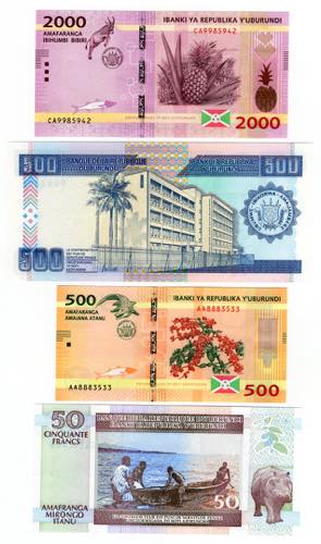 Burundi - lotto di 4 banconote - ... 