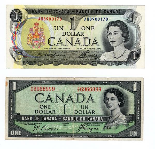 Canada - lotto di due banconote - ... 