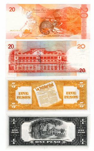 Filippine - lotto di 4 banconote - ... 