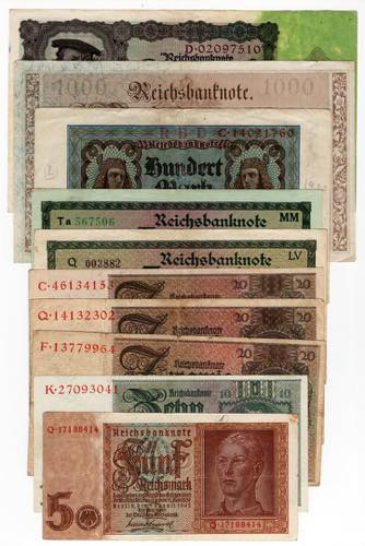 Germania - lotto di 10 banconote - ... 