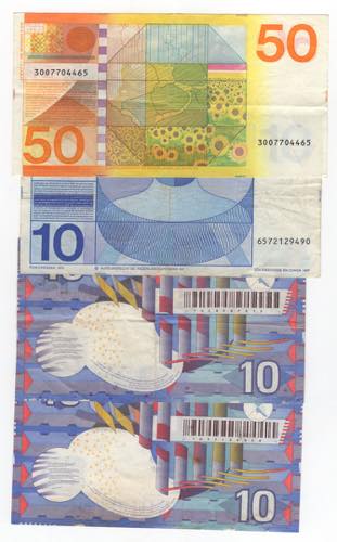 Olanda - lotto di 4 banconote - ... 