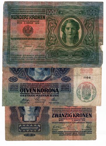 Ungheria - lotto di 3 banconote - ... 