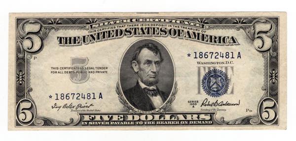 U.S.A. - 5 Dollari 1953 A - ... 