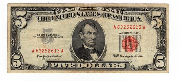 U.S.A. - 5 Dollari 1963 - Sigillo ... 