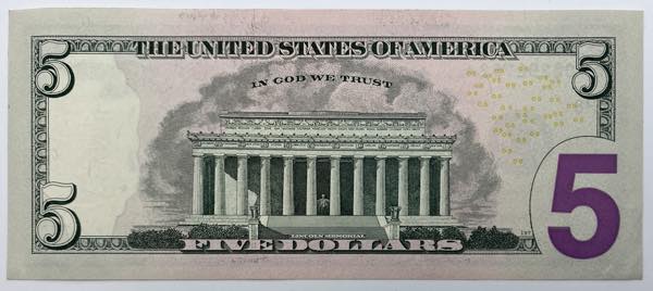 U.S.A. - 5 Dollari 2013 - Lincoln ... 