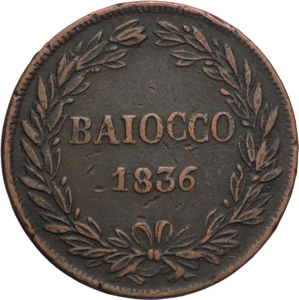 Stato Pontificio - 1 Baiocco 1836 ... 