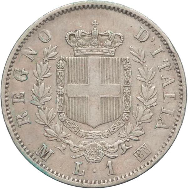 1 lira 1863 - Vittorio Emanuele II ... 