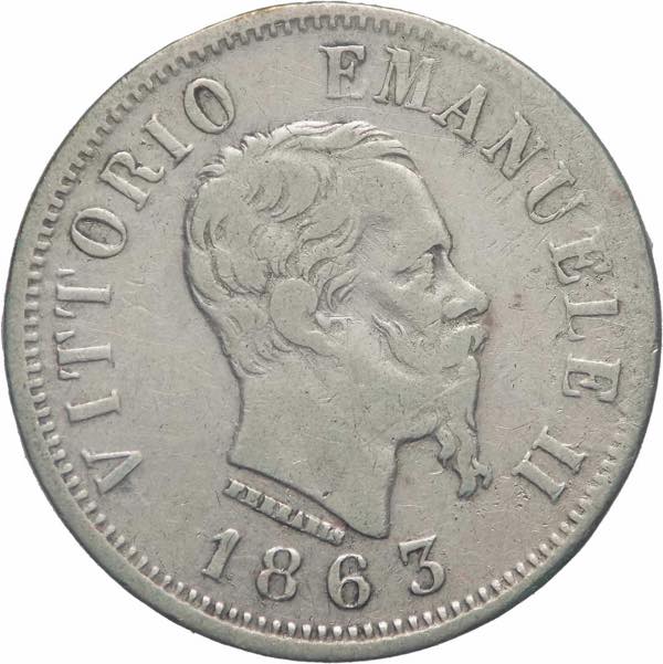 50 Centesimi 1863 - Vittorio ... 