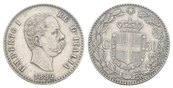 50 centesimi 1889 - Umberto I ... 