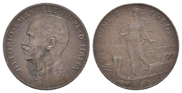 Regno dItalia - 2 centesimi 1910 ... 