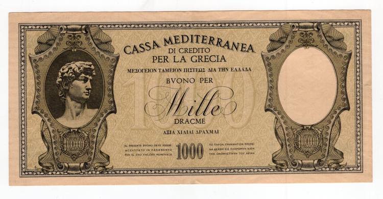 Cassa Mediterranea - 1000 Dracme ... 