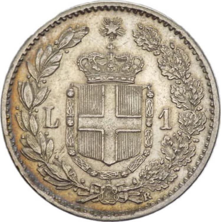 Umberto I (1878-1900) - 1 lira ... 