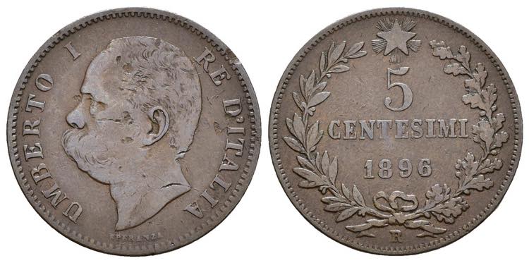  5 Centesimi 1896 - Umberto I ... 