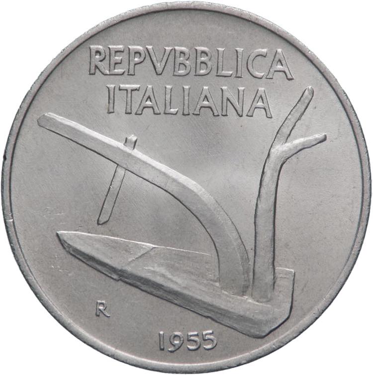 Repubblica Italiana  - 10 lire ... 