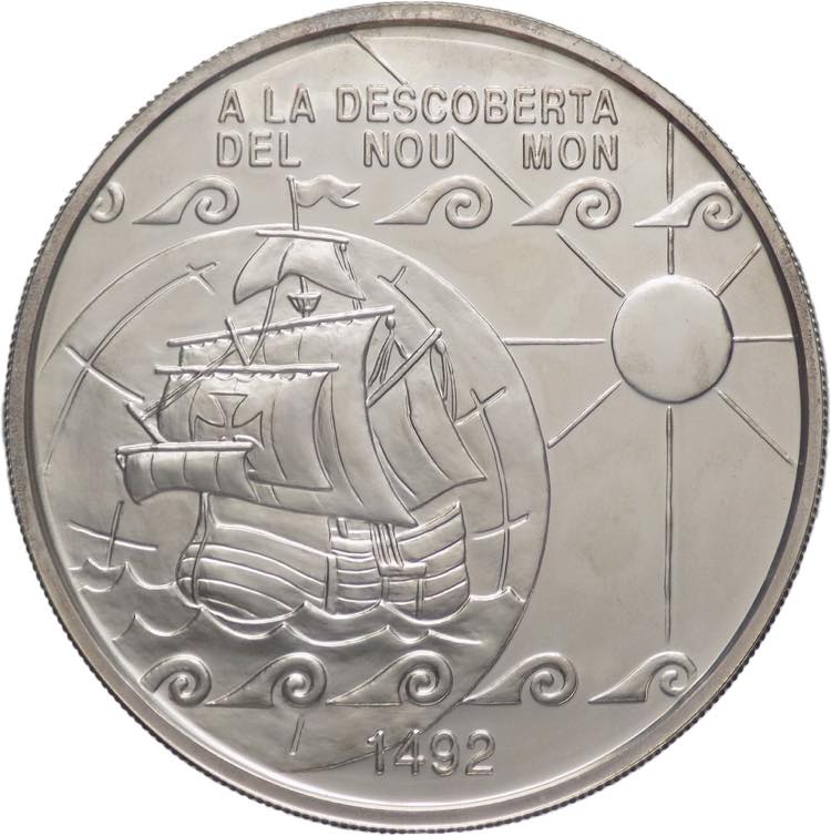 Andorra - 10 Diners 1992 Ag. - KM# ... 