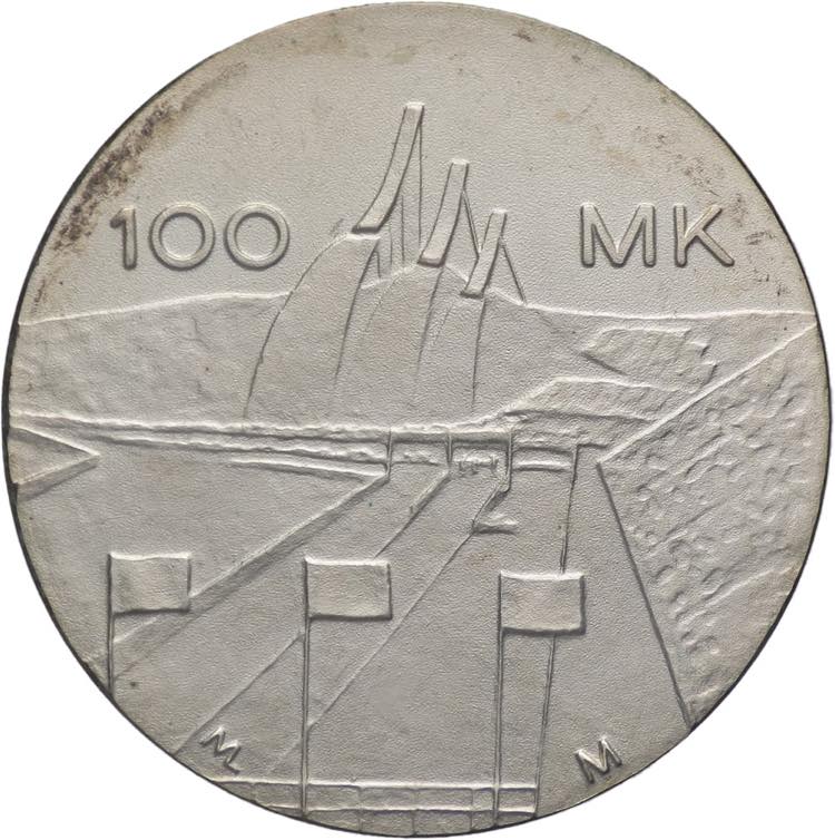 Finlandia - 100 Markaa 1989 - Ag.