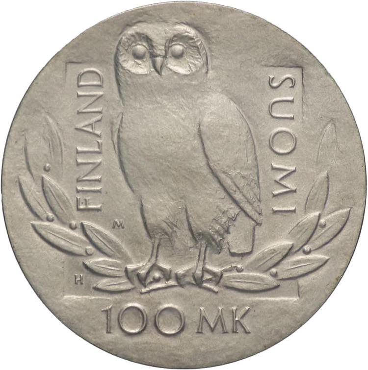 Finlandia - 100 Markaa 1990 - Ag.
