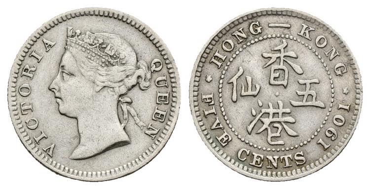 Hong Kong - 5 Centesimi 1901 - ... 