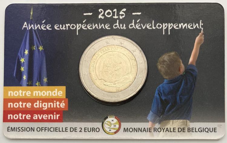 Belgio - coin card da 2 euro 2015